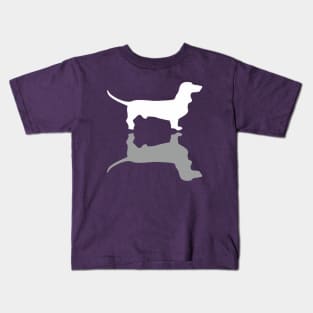 Silver Dachshund Kids T-Shirt